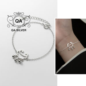 Vòng tay charm bạc 925 trường mệnh lắc nữ bi tròn LUCKY QA SILVER Bracelet BR240401