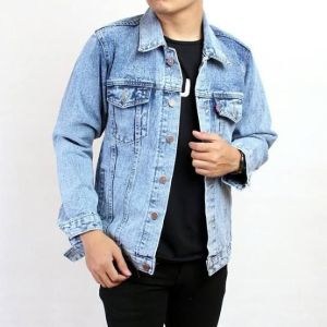 Jaket Jeans pria Terbaru Motip Snow sandwash Jacket Denim Cowok [COD]