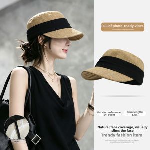 Cgediao | Vintage Pleated Equestrian Flat Cap Fashionable Face Slimming