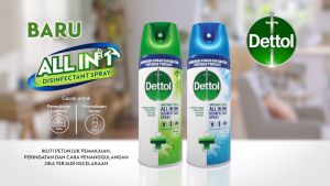 Dettol Disinfectant Spray Crisp Breeze (biru) Morning Dew (hijau) 225 ML 450 ML