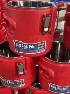 Large capacity stainless steel insulated barrel rice storage soybean milk bucket milk tea bucket