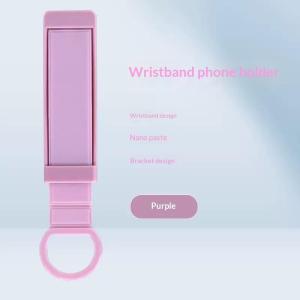 【Y】Universal Wrist Band Cell Phone Bracket Portable Finger Grip Mobile Phone Holder Sticker Socket Stand Strap