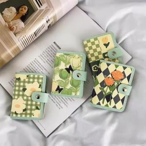 Compact Ladies Wallet Document Storage Bag Stylish Small Multi-Card Holder Soft PU Leather Korean Style Fashion Accessory