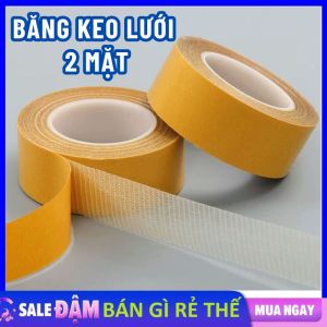 Băng Keo Lưới 2 Mặt Siêu Dính Dán Thảm Trải Sàn Dễ Bóc Bỏ - Băng Keo Vải - Băng Dính 2 Mặt Đa Năng Sợi Thủy Tinh Cường Lực - Keo Chống Nước Không Để Vết Keo / Băng Keo 2 Mặt Dạng Lưới