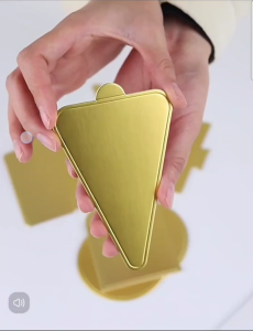 [100 PCS] Alas Tatakan Kue Gold Alas Tatakan Kue Tart Alas Bulat Alas Tatakan Segitiga Alas Donut