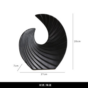 Modern Artistic Black And White Decorative Figurine for Living Room Office TV Cabinet Luxury Soft Home Decoration Accessories