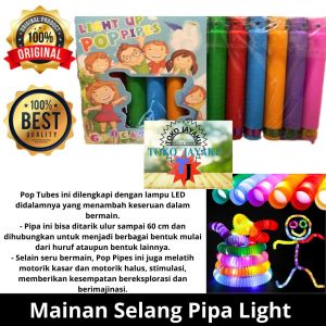Mainan Selang Pipa Bermain & Lampu LED: Meningkatkan Imajinasi Anak