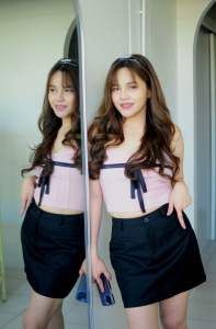 เกาะอกชมพูโบว์หน้า250บาทส่งฟรี ด้านหลังเป็นสม๊อคงานลูกคุณมากกกตัวนี้