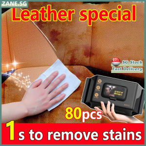✨𝗦𝗚 𝗦𝗧𝗢𝗖𝗞✨ 80pcs/pack Leather wipes for bags / Leather cleaner for sofa / Car leather wipes / Bag leather cleaner / Sofa leather cleaner 皮革清洁湿巾