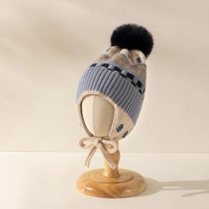 หมวกกันลมกันหนาวแบบมีหูสำหรับเด็ก หมวกกันลมแบบสวมหัว ผ้าขนแกะ ผ้าขนแกะ หนา อบอุ่น ป้องกันลม สำหรับเด็กชายและเด็กหญิง