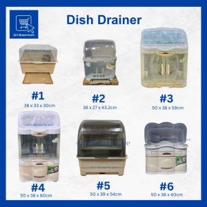 Dish Cabinet with Drainer | Pingganan | Platuhan | Lagayang ng Plato | Tauban ng plato | Sudlanan ng plato baso kutsara tinidor - Uniglobal 8809 DC DC1 Floral Florea Dish Carrier