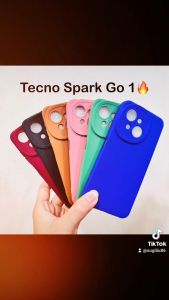 Softcase Tecno Spark GO 1 2024 picture new hp Case Casing biru pink hitam cover handphone new cod