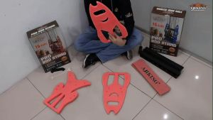 Fishing Rod Holder 16 Holes Stand Rack Fishing Tool Equipment Accesories Barang Rak Joran Batang Pancing Rak Memancing