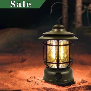 Rabbite Portable Camping Lamp Rechargeable Camping Light Outdoor Led Light Camping Kerosene Lamp