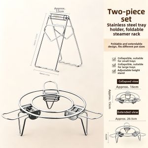Expandable High-foot Multifunctional Steam Basket