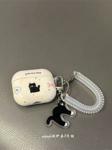 Adorable Butterfly Knot Cat Ear Airpods pro 1st 2nd 3rd Gen Bluetooth Headphone Protective Case Hard Shell TPU  Compatible