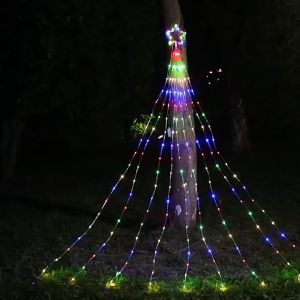 Margaux Louisse Finds - Outdoor LED Waterfall Christmas String Light 9Drop 3.5M