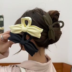 Korean Hair Clips Bow Design Clamps For Women Girls Trendy New Design Fashion Hair Accessories Small Medium Large Size Clamp