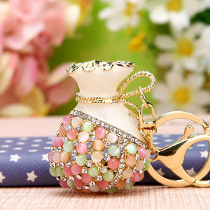 Móc Khóa Xe Hơi Phong Cách Trung Quốc Phong Thủy Dễ Thương Sáng Tạo Túi May Mắn Phụ Kiện Túi Nữ Quà Tặng Móc Khóa Hợp Kim