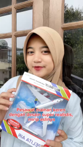 Mainan Anak A380-7 SUPER AIR JET/PELITA AIR/AIR ASIA/CITILINK PESAWAT Mainan Pull Back Pesawat Lampu Suara Mainan Anak Perempuan - Mainan Anak Laki Laki