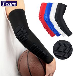 1 PCS Professional Sports Compression Arm Guard Sleeve Padded Elbow Forearm Sleeves Compression Arm Protective Support