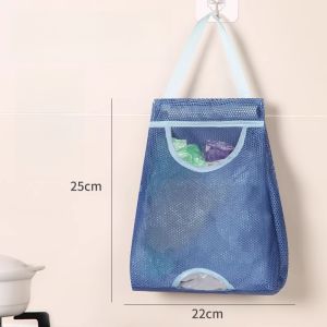 Wall-Mounted Trash Bag Organizer Box Plastic Shopping Storage Holder No-Punching Kitchen Storage Solution Hanging Bag Holder