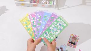 Stiker PET Transparan Untuk Dekorasi Album & Bunga DIY