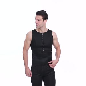 Vensslim Sauna Sweat Fat Burner Vest Men Neoprene Waist Trainer Fitness Tops Body Shaper Belly Trimmer Tops Weight Loss Corset