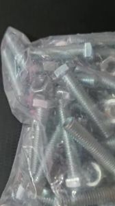 (Bịch) Bù lon + tán xi trắng 8 li / 10li / 12li răng suốt