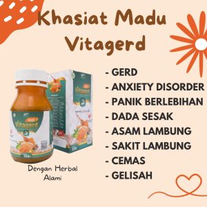 Madu Vitagerd Herbal Atasi Asam Lambung Naik Maag & Gerd Anda
