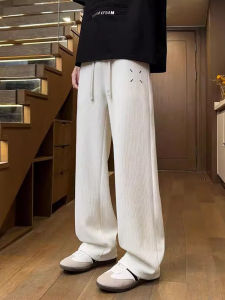 Quần Ống Rộng Ống Đứng Thường Ngày Mùa Hè Mới Cho Nam Thanh Thiếu Niên Thời Trang Rộng Rãi Thoải Mái Bằng Polyester Và PU
