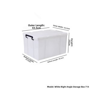 Large Reinforced Storage Box With Wheels