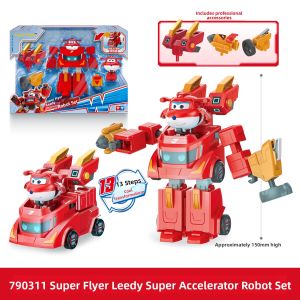 AULDEY | Transformable Robot Set with Super Flying Heroes Characters