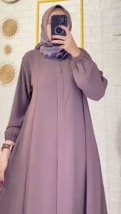 PROMO DRESS MARYAM BUSUI FRIENDLY / DRESS WANITA DEWASA JUMBO / DRESS JUMBO LD 130