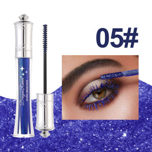 Meley diamond waterproof mascara sparkling royal blue fine gold silver fine diamonds silver pearlescent sequin mascara