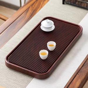 Electric Wooden Water-Draining Tea Tray Solid Wood Whole Piece