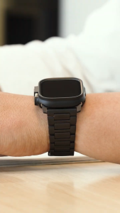 RINGKE® TITANIUM ONE Apple Watch Ultra2/Series 10/9/8/7/6/5/4/ SE2/ SE Top Notch Durable Premium Lightweight Black Titan