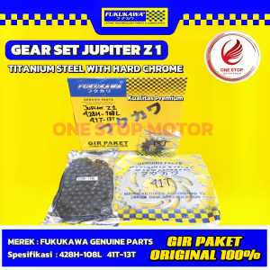 GEAR SET JUPITER Z1 FUKUKAWA ORI ASLI 428H-108L 41T-13T GIR PAKET / GIR SET FKKW – YAMAHA JUPITER Z1