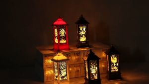 EID Mubarak Lantern LED Wind Lights Ramadan Decoration For Home Islamic Muslim Party Decor Ramadan Gifts EID Ornaments