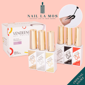 Gel vẽ cọ nét Vendeeni chính hãng 10ml - Sơn gel vẽ trang trí móng nail cọ nét mảnh chất đặc nhiều màu nhũ vàng bạc