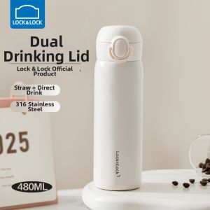 LocknLock | High Aesthetics Women Insulated Cup Large Capacity Portable With Straw