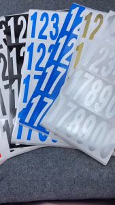 Decal Dán Số Từ 0 đến 9 (7.6cm*2.5cm) Không Thấm Nước - Tem Số Dán Đánh Số Đồ Dùng