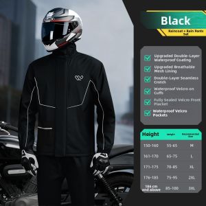 WANBAOLV | Rainproof Windproof Riders Dedicated Hooded Raincoat