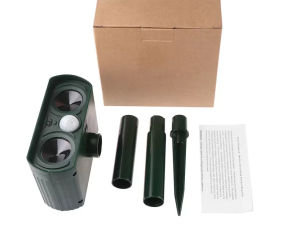 2025 Ultrasonic Cat Dog Repellant Waterproof Solar Power Ultrasonic Repellers Rechargeable for Orchard/Greenhouse/Vegetable Gard