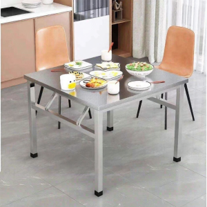 Foldable 304 Stainless Steel Dining Table
