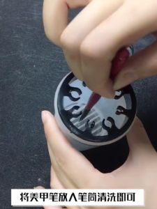 Ready Stock💖Nail Art Brush Cleaning Cup Soaker Bottle Polish Remover Container Manicure Tools 美甲工具用品光疗笔洗笔杯洗笔筒清洗美甲笔装洗笔水笔筒