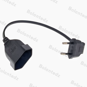30CM EU Power Extension Cable 2-Prong European AC Power Extentension Cord EU Power Cord Male to Female 0.3M Power Socket saver