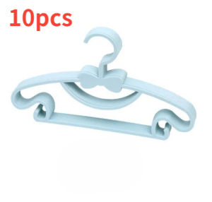 10 Pieces of Childrens Hangers Portable Plastic Display Hangers Windproof Childrens Outerwear Hangers Baby Clothing Organizer