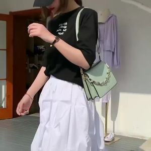 FL210081 Tas cewek staylish slempang wanita elegan mewah import kekinian terbaru