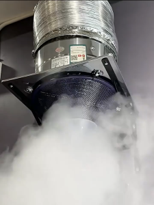 พัดลมระบายอากาศ 12นิ้ว สแตนเลส 3mท่อ พร้อมสวิตซ์ พัดลมดูดอากาศความเร็วสูง 6/8/10/12นิ้ว สำหรับห้องครัว บาร์บีคิว ปลูก ห้องน้ำ